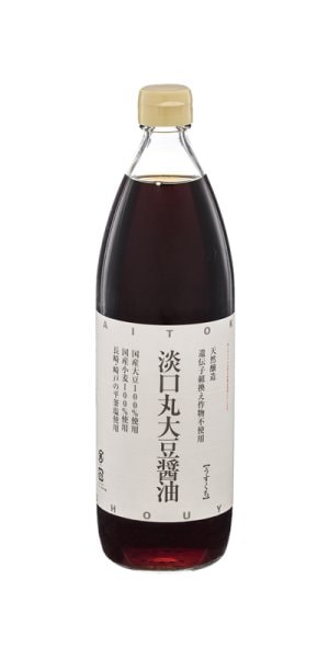【販売好調！】大徳醤油 淡口丸大豆醤油 900ml