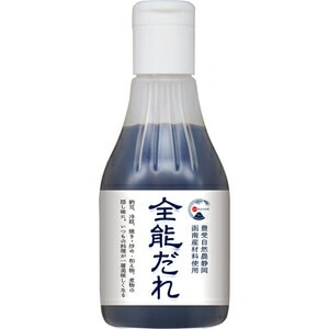 全能だれ200ｍｌ【全能だれに、「ホメガオイル」と「酢晴らしっ酢」を加えると、より一層、料理のうまみを際立たせます】