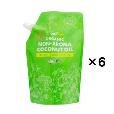 【ココナッツオイルを食べて健康な身体に！！】香りのない有機ココナッツオイル 　460g×6個【ココナッツの香りがしない】