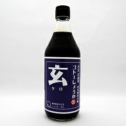 玄【くろ】　 福岡県産丸大豆しょうゆ（辛口）500ｍｌ・6本セット
