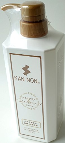 【メイクも落とせる！観音温泉 フェイス&ボディソープ 本体 700mｌ・詰替600ｍｌお得なセット】