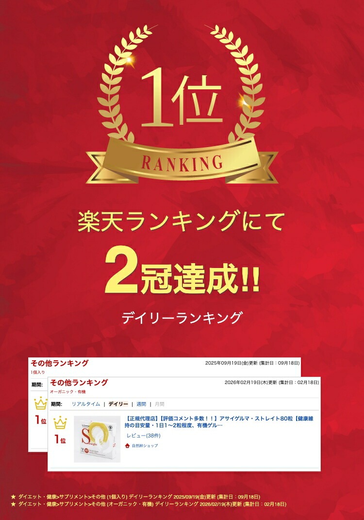 【正規代理店】【評価コメント多数！！】アサイゲルマ・ストレイト８０粒