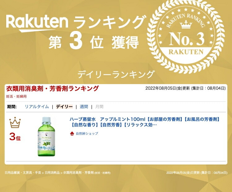 【出荷地が同一商品で複数個ご注文の場合、1個口送料にします】ハーブ蒸留水　アップルミント100ｍｌ【お部屋の芳香剤】
