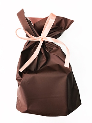ギフト包装袋_ブラウン_М