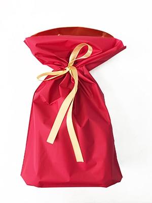 ギフト包装袋_レッド_М