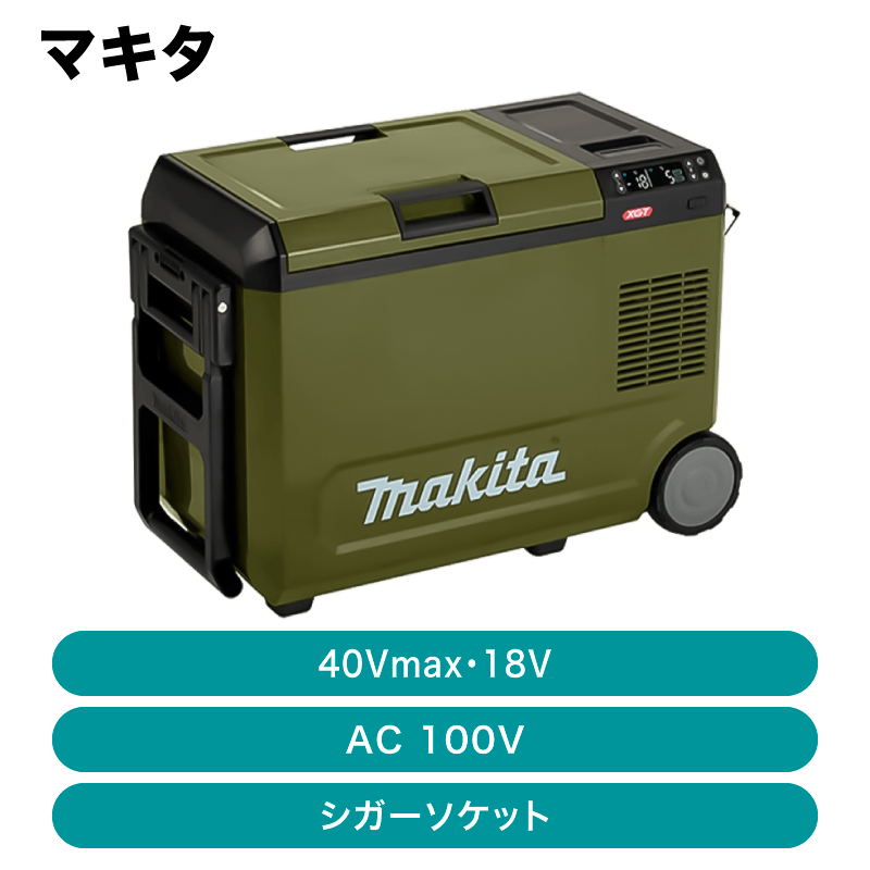 マキタ 充電式保冷温庫 本体のみ オリーブ色 (バッテリ＆充電器別売