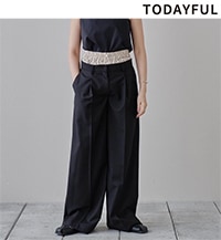 パンツ todayful Double Waist Trousers 36 TODAYFUL ＼SALE40%OFF／即日発送/TODAYFUL トゥデイフル Double