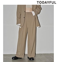 SALE20%OFF】TODAYFUL トゥデイフル Doubletuck Smooth Trousers