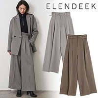 未使用 ELENDEEK エレンディーク SALE50%OFF】 ELENDEEK エレンディーク HERRINGBONE WIDE PT