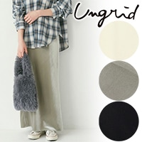 SALE50%OFF】Ungrid アングリッド /フィットベロアスカート