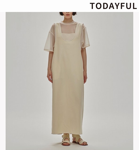 Uneck Piping Dress 36 TODAYFUL ワンピース セール】Uneck Piping Dress（ワンピース）｜TODAYFUL（トゥデイ