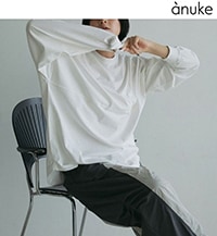 anuke アンヌーク ReversibleLong T-shirts ブラック ànuke online store（アンヌーク） / Reversible Long T