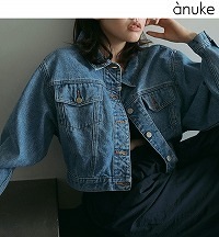 アンヌーク　anuke Short Denim Jacket anuke ANUKE （アンヌーク）Short Denim Jacket 即日発送 SALE