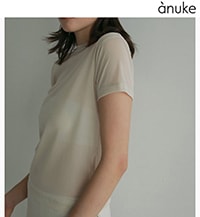 anuke 新品未使用！Sheer Tulle T-shirts バーガンディ