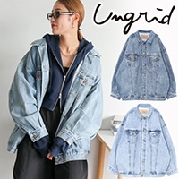 ungrid アングリッド ビッグシルエットデニムジャケット SALE50%OFF】Ungrid アングリッド ビッグシルエットデニム