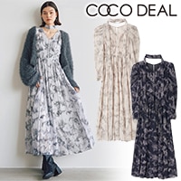 新品タグ付き　ココディール　フラワープリントプリーツワンピース　アイボリー 楽天市場】【即日出荷】COCODEAL ココディール フラワープリント