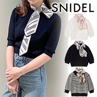 SALE50%OFF】SNIDEL スナイデル スカーフ付きニットプルオーバー