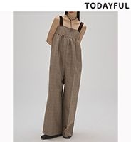 ��SOLD OUT��TODAYFUL �ȥ��ǥ��ե�  Check Wide Combinaison 12520301  /����󥻥������Բľ��ʡ������ˤ�15���ޤ�¨��ȯ��(���˰ʳ�)��