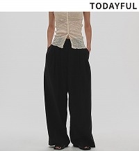 11/9()1000OFF ݥ󥳡ɡ1000tfTODAYFUL ȥǥե  Lightweight Tuck Trousers 12520704  /󥻥Բľʡˤ15ޤ¨ȯ(˰ʳ)