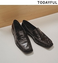 SOLD OUT】TODAYFUL トゥデイフル Squaretoe Gather Loafers 12521007