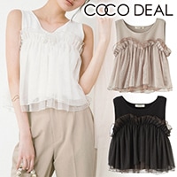 SALE30%OFF】COCODEAL ココディール チュールフリルデザイン