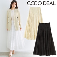 SALE50%OFF】COCODEAL ココディール チェックレースフレアスカート