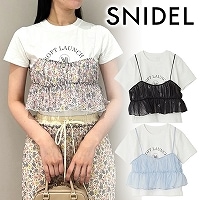 ��SALE70%OFF��SNIDEL ���ʥ��ǥ�  �ӥ������쥤�䡼�ɥ���T����� SWCT252125 /����󥻥������Բľ��ʡ������ˤ�15���ޤ�¨��ȯ��(���˰ʳ�)��
