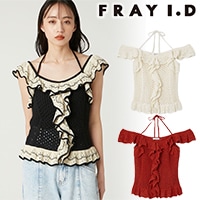 『未使用品』ハイドライサマーフーディプルオーバー SALE50%OFF】FRAY I.D フレイアイディー バイカラーフリル