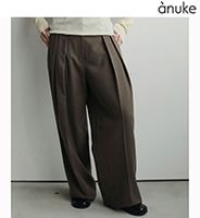 anuke ����̡���  Tuck Wide Pants 62520724 /����󥻥������Բľ��� �������ˤ�15���ޤ�¨��ȯ��(���˰ʳ�)��