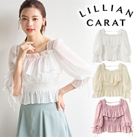 LILLIAN CARAT プリーツオフショルブラウス LILLIAN CARAT プリーツオフショルブラウス ✿ off shoulder