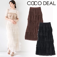 値下げ★【美品】COCO DEAL ココディール アシメティアードスカート ココディール 夏ファイナルセール40%OFF COCODEAL アシメ