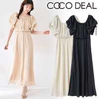 COCODEAL ココディール バルーンスリーブドットワンピース