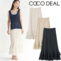 スカート coco COCO DEAL - cocodeal♡グロッシーサテンフラワープリント