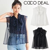 ココディール　布帛ドッキングバルーンノースリニット COCODEAL ココディール 布帛ドッキングバルーンノースリニット