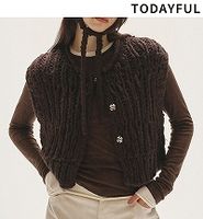 ��SALE20%OFF��TODAYFUL �ȥ��ǥ��ե�  Mix Handknit Vest 12520525 /����󥻥������Բľ��ʡ������ˤ�15���ޤ�¨��ȯ��(���˰ʳ�)��