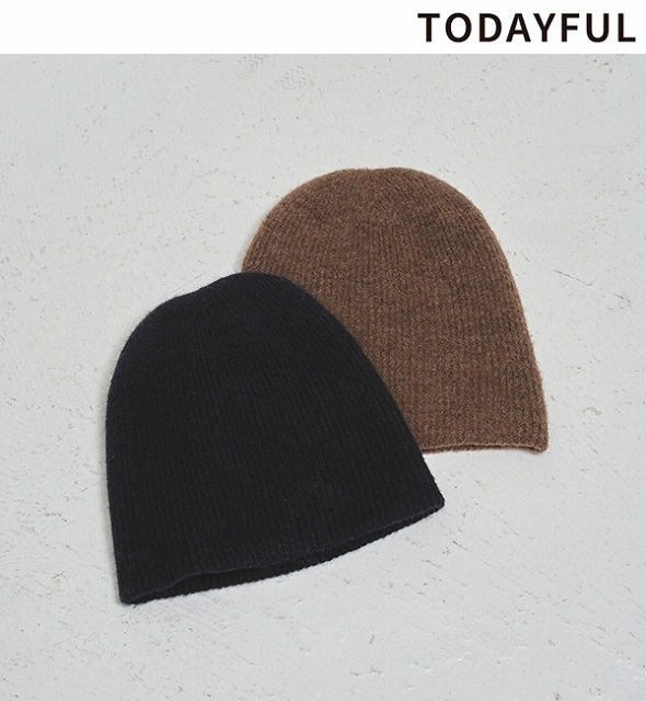 todayful knit wool beanie ナチュラル TODAYFUL(トゥデイフル