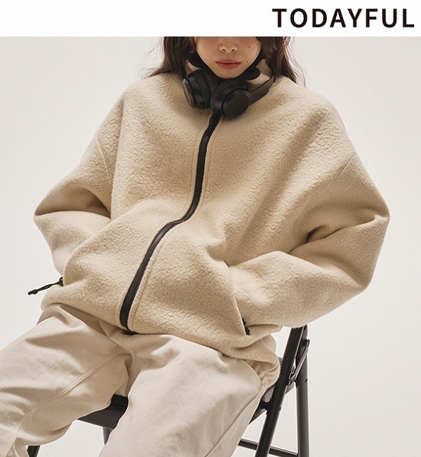ジャケット・アウター TODAYFUL Wool Zip Blouson TODAYFUL（トゥデイフル）の「【TODAYFUL / トゥデイフル】Wool Zip