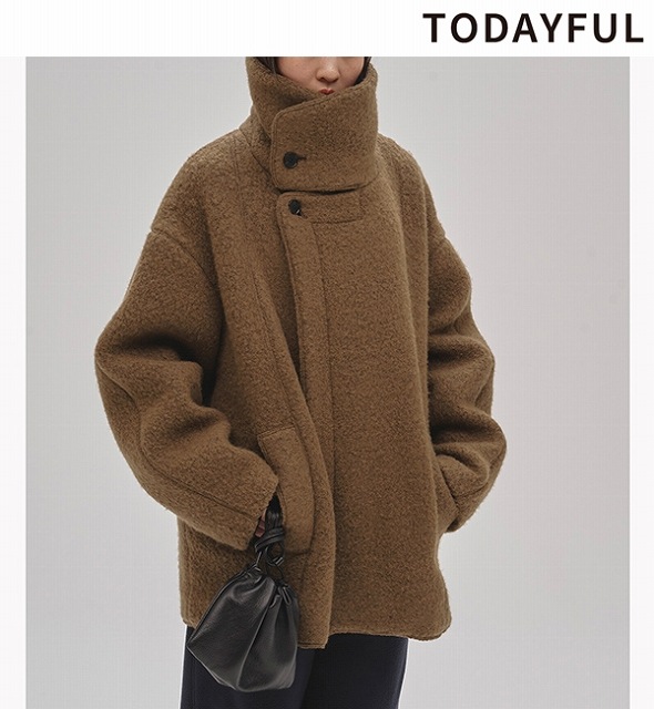 ジャケット・アウター todayful Standcollar Wool Coat todayful Standcollar Wool Coat