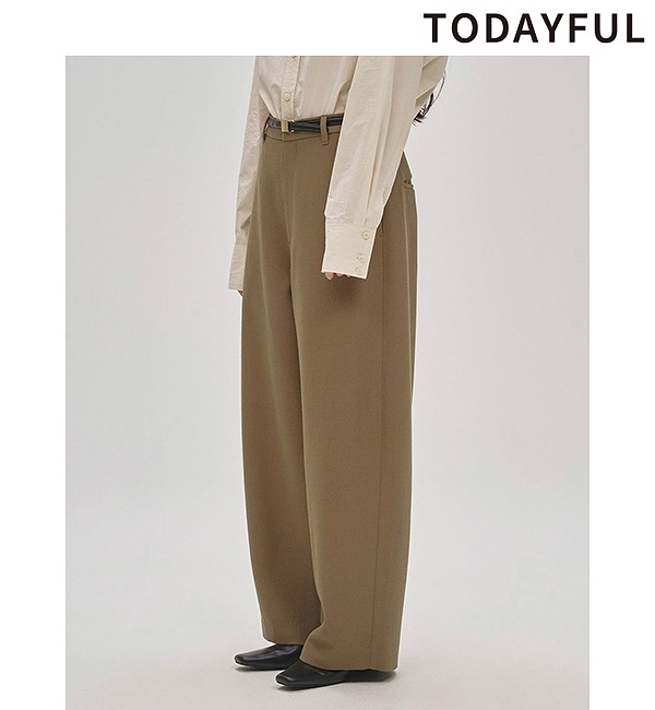 SALE30%OFF】TODAYFUL トゥデイフル Wide Cocoon Trousers 12520722