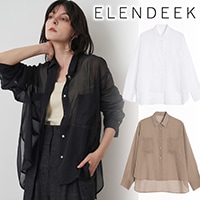 期間限定20%OFF】ELENDEEK エレンディーク OVER SIZE SHEER SH