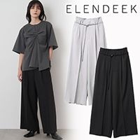 ڴָ10%OFFELENDEEK ǥ  HIGH WAIST TUCK WIDE PT ϥȥå磻ɥѥ 512540710801  /󥻥Բľʡˤ15ޤ¨ȯ(˰ʳ)