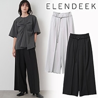 SALE50%OFF】ELENDEEK エレンディーク HIGH WAIST TUCK WIDE PT ハイ