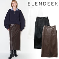 期間限定30%OFF】ELENDEEK エレンディーク FAUX LEATHER SK フェイク