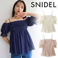 ��SALE50%OFF��SNIDEL ���ʥ��ǥ�  �Хꥨ���ե����졼������˥å� SWFB254202  /����󥻥������Բľ��ʡ������ˤ�15���ޤ�¨��ȯ��(���˰ʳ�)��