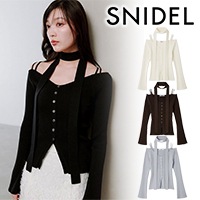 SOLD OUT】【期間限定10%OFF】SNIDEL スナイデル タイ付きニットプル