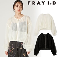 フレイアイディー　シアーレースボリュームブルゾン&シアースカート　2点セット 期間限定10%OFF】FRAY I.D フレイアイディー シアーボリューム