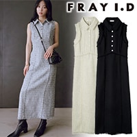 訳ありの為半額♡FRAY I.D ホワイト ダウンベスト フリーサイズ 大きいサイズ メンズ in the attic-カットジャガードフェイク
