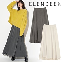 SOLD OUT】【SALE50%OFF】ELENDEEK エレンディーク SLIT PLEATS SK