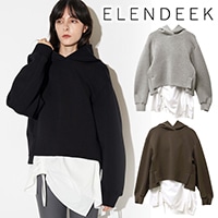 ��SALE30%OFF��ELENDEEK �����ǥ�����  DRAWSTRING BL SET HOODIE �ɥ����ȥ֥饦�����åȥա��ǥ� 512612720101 /����󥻥������Բľ��� �������ˤ�15���ޤ�¨��ȯ��(���˰ʳ�)��