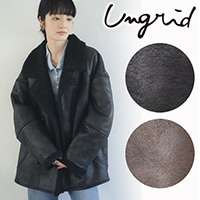 SALE50%OFF】Ungrid アングリッド フェイクムートンルーズブルゾン
